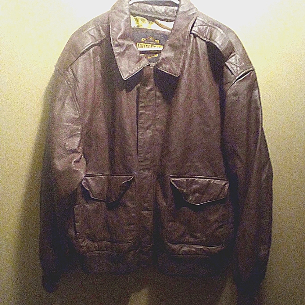 Men's leather jacket/ coat